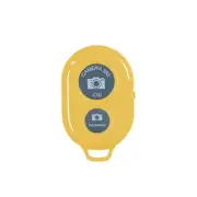 Wireless Bluetooth Camera Remote Control Shutter Self Timer Ios Android Yellow Other Mobile Accessories