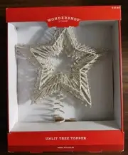 Target Wondershop Silver Star Christmas Tree Topper Unlit Holiday Decor