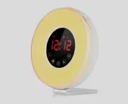 Wake- Up Light, LBell Alarm Clock 7 Colored Sunrise Simulation & Sleep Aid Feature, Dual Alarm Clock with FM Radio, 7 Natural Sound and Snooze