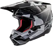 Alpinestars S-M5 Rover 2, motocross helmet , color: Black/Silver , size: XL