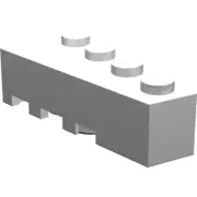 Lego Part White Wedge Brick 2 x 4 Right Qty 2 (41767)