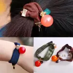 韓國飾品 彩色果凍珠 髮繩 髮圈 髮束 髮飾