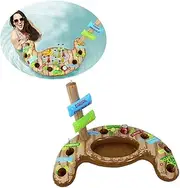 Portable Inflatable Cup Holder, Thick PVC Material, wear-Resistant and Durable, Suitable for Barbecue Places, Beach Parties, Hawaii Parties