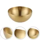 Stainless Steel Metal Salad Bowl Home Dinnerwar Kitchen Tableware Food Container