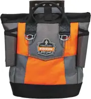 Ergodyne Arsenal 5527 Tool Pouch with Snap-Hinge Closure, Black, Orange