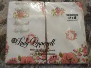 Gorgeous Vintage Floral Modern LADY PEPPERELL "Fleurette" Pillowcases Made USA