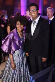Cicely Tyson designer B Michael at Elton John AIDS Foundation's 14 - Old Photo