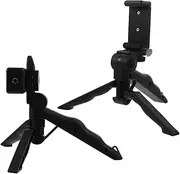 TEHAUX 2pcs Phone Tripod Stand Extendable Mobile Phone Mount Foldable Selfie Phone Stand for Video Recording Live Streaming Photography