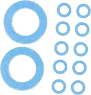 Vaguelly Oil Drain Gasket Assortment 12pcs Crush Washer Set Washers for Boat Drainage