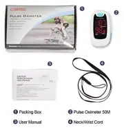 LED Finger tip Pulse Oximeter Blood Oxygen meter SpO2 Heart Rate Monitor CMS50M