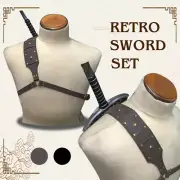 Medieval knight Sword Shoulder Back Sheath Scabbard Holder Warrior Shoulder
