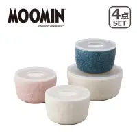 在飛比找蝦皮購物優惠-嚕嚕米 MOOMIN 陶瓷保鮮盒4件組 日本製 497985