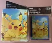 Pikachu Deck Case & 64 Sleeves Set Pokémon Center Japan Exclusive Official TCG