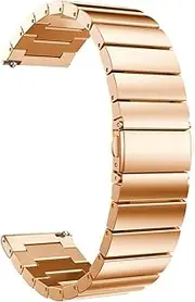 NPKNGZTATW 20mm 22mm Steel Watch Strap Compatible With Galaxy Watch 3 41mm 45mm Gear S3 Classic Stainless Steel Bracelet Compatible With Amazfit Band Replacement Watch strap