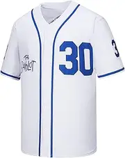 [Aimhuo] The Sandlot Benny Jersey Men's #30 Benny The Jet Rodriguez Movie Baseball Jersey Stitched S-3XL
