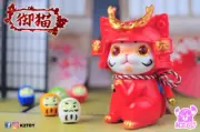 K2Toy x Blackseed Ohonneko Samurai Cat 5" Sofubi Figure Red Edition RARE