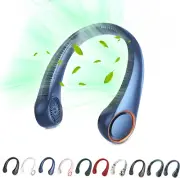 Portable Neck Fan Hands Free Bladeless Fan 360° Cooling Personal Fan 3-Speeds