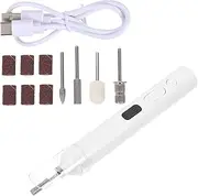 Manicure Machine Nail Drill Foot Files Nail Polishing Machine Head Electric Nail Grinder Nail Kits Manicure Drill Bits Nail Accessories Nail Salon Drill Bits Plastic White