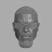 Blade Vampire Hunter Daywalker custom head for Marvel Comics action figures