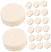 100Pcs Wool Buffing Wheel Polishing Heads Kit for Jewelry Polishing Wear Resistant for Nail Art Grinding Convenient Portable Tool Accessories
