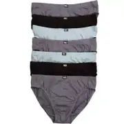 14 X Mens Rio Sexy Hipster Brief Cotton Underwear Jocks Grey