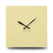 Acrylic Wall Clock - Light Yellow Background