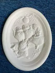 Disney Alice in Wonderland, white rabbit ceramic bisque u paint ready to paint