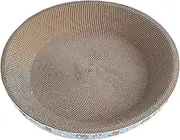 STARTIST Round Cardboard Cat Scratcher Bed Cat Scratching Pad for Indoor Cats Relaxing Furniture Protection Cat Scratch Lounge Cat Bed, 50cmx9cm