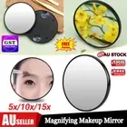 Magnifying Makeup Mirror 5/10/15X Cosmetic Beauty Compact Shaving Round Suction