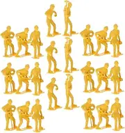 45Pcs Miniature Workers Model Set Realistic Engineering Figures for DIY Projects Kit for Engineering Enthusiasts and Creative Play