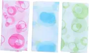 Healeved 3pcs Exfoliating Shower Towel Long Strip Back Scrubber for Smooth Skin Soft Bath Towels Green Blue Pink for Daily Exfoliation Care