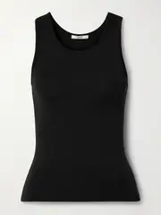 [FFORME] FFORME - Pari Stretch-silk Jersey Tank - Black - x small x small Black