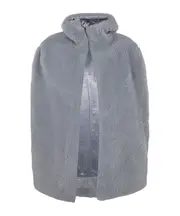 shearling cape IT42 light blue