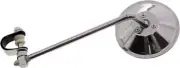 WPS Universal 3-Way Clamp-On Round Mirror with 4" Stem