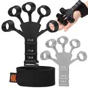 2xHand Grip Strengthener Strength Gripper Finger ExerciserTherapyForearm Trainer