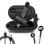 2 Pack Wireless Lavalier Microphone for iPhone iPad with 800mAh Charging Case...