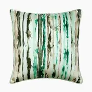 The HomeCentric Decorative Green 22"x22" (Pack of 2, 55x55 cm (22"x22") Cushion Covers Satin Shaded Throw Cushion Covers Abstract Pattern Modern Style - Verandah