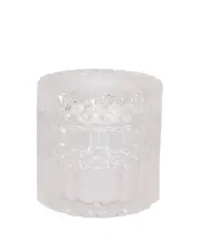 The Deluxe Metro Geo Series (Clear) (Empty Glass Wax Candle Jar)