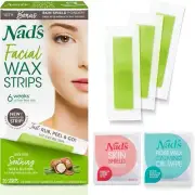 Nad's Facial Wax Strips Facial Hair Removal For Women -Au