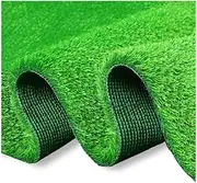 30mm Pile Height Artificial Turf Outdoor Carpet ，Natural and Realistic Looking Fake Grass Rug Lawn Mat, Outdoor Rug Patio Lawn Decoration，No Residue(6x6m(19.7 * 19.7ft))