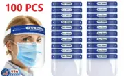 100x Safety Full Face Shield Reusable Protection Cover Eye NEW - Free Shipping