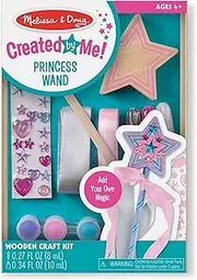 Melissa & Doug Decorate-Your-Own Wooden Princess Wand Craft Kit