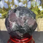 1.6kg 95mm Natural Garnet Ball Crystal Quartz Sphere Decoration Healing Gift C6
