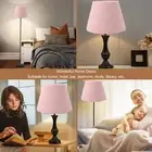 AU (Pink)Table Lamp Shade Plush Cloth Tapered Simple Exquisite Lampshade For E27