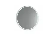 Remer Sphere Mirror Demister LED 600x600mm Matte White Aluminium Frame S60D-MW