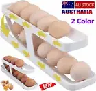 12-14 Eggs Rolldown Refrigerator Egg Dispenser Auto Rolling Egg Holder 2 Tier NV