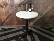 Cafe Tables for SALE 600mm RD Como Inc. Base +Top Euro Resin Alfresco