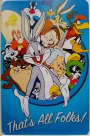 Swap cards Modern playing card back "That's All Folks"