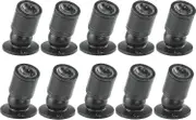 Mini Led Downlight 1w Recessed Ceiling Spot Light With Driver 100-265v Ac 10pcs [energy Class A+] (black, Warm Light)