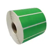 ZEBRA / ELTRON Compatible 3x1 (3"x 1") Green Direct Thermal Labels - 2 Rolls
